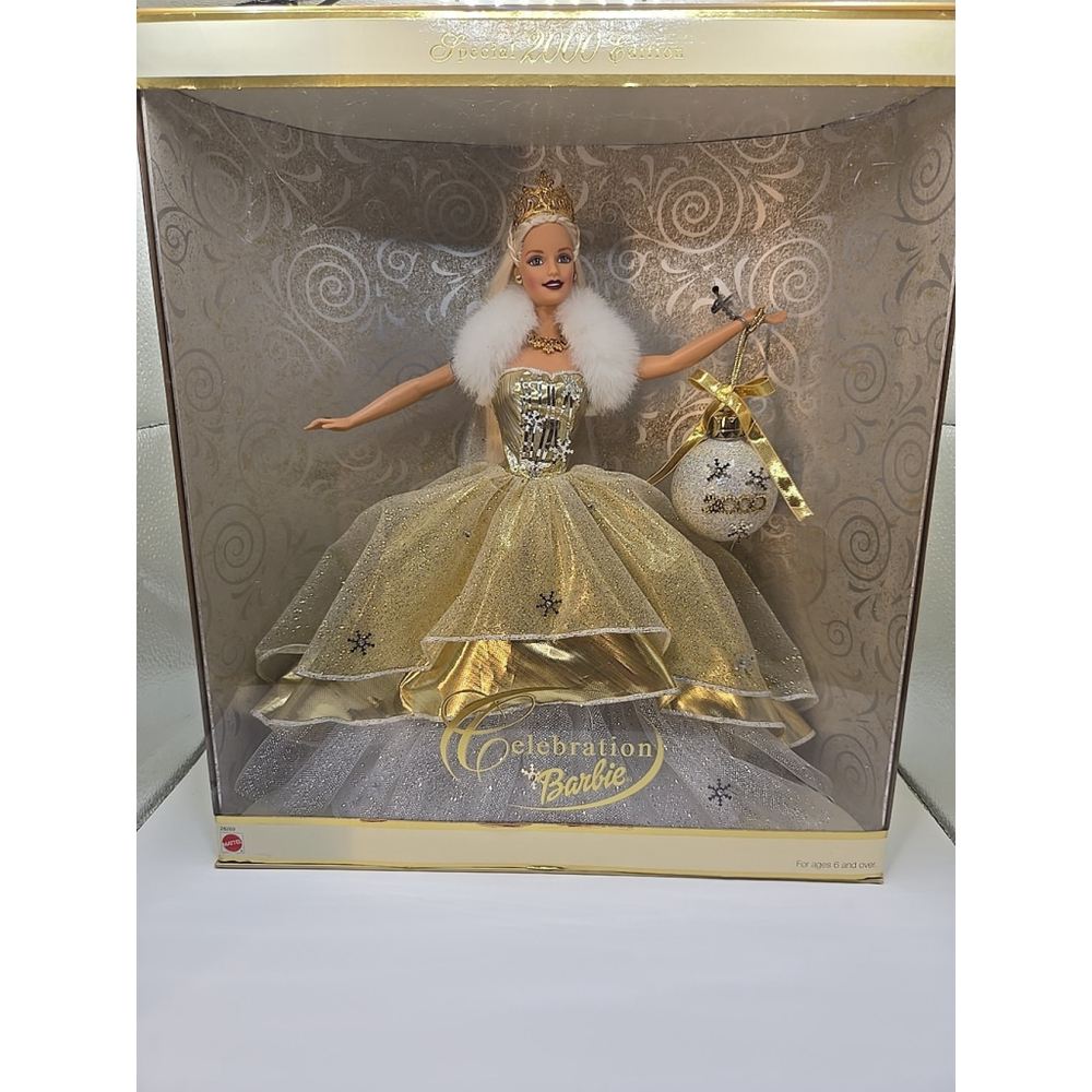 NEW Celebration Barbie Special 2000 Edition Limited Ed w/Holiday Ornament 28269